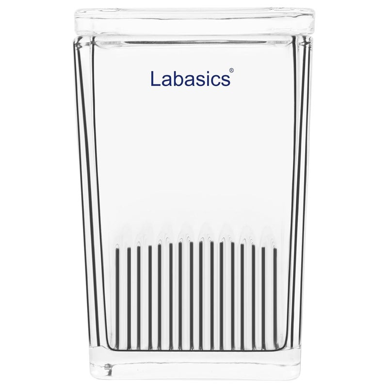 Labasics Glass TLC Developing Tank, Square, Lab Equipment for Thin Layer Chromatography, Corrosion Resistance - Image 1